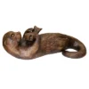 Design Toscano Lazy Otter With Fish Cast Bronze Garden Statue -Design Toscano GUEST f7d019a8 962d 4423 bdb9 f35c1be62e21