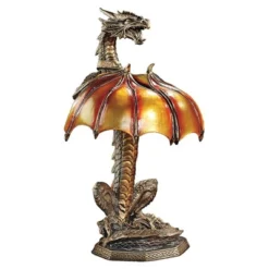 Design Toscano Dragon Strike Illuminated Sculpture