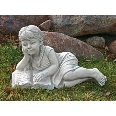 Design Toscano Reading Rebecca Garden Scholar Statues: Set Of Two 6 Design Toscano Reading Rebecca Garden Scholar Statues: Set Of Two - Image 4
