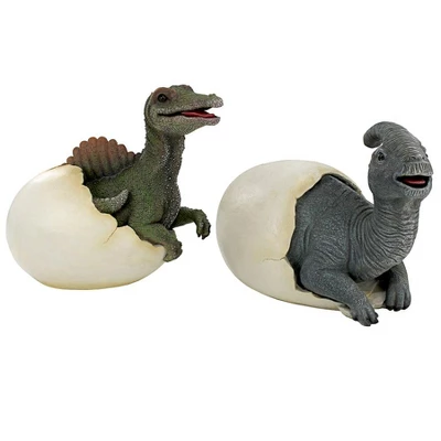 Design Toscano Prehistoric Dinosaur Egg Hatchling Garden Statues 3 Design Toscano Prehistoric Dinosaur Egg Hatchling Garden Statues