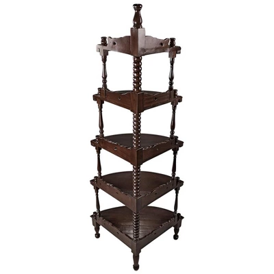 Design Toscano Five-tiered Edwardian Corner Shelf 5 Design Toscano Five-tiered Edwardian Corner Shelf - Image 3
