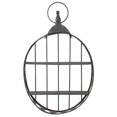 Design Toscano Wall Pocket Watch Sculptural Metal Curio Shelves 4 Design Toscano Wall Pocket Watch Sculptural Metal Curio Shelves - Image 2