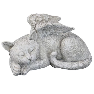 Design Toscano Cat Memorial Angel Pet Statue: Stone - Multicolored 4 Design Toscano Cat Memorial Angel Pet Statue: Stone - Multicolored - Image 2