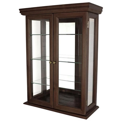Design Toscano Country Tuscan Hardwood Wall Curio Cabinet: Ebony Black Finish 10 Design Toscano Country Tuscan Hardwood Wall Curio Cabinet: Ebony Black Finish - Image 8