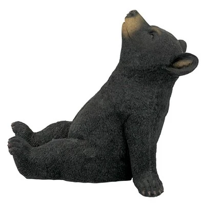 Design Toscano Catching Rays Bear Cub Statue - Black 5 Design Toscano Catching Rays Bear Cub Statue - Black - Image 3
