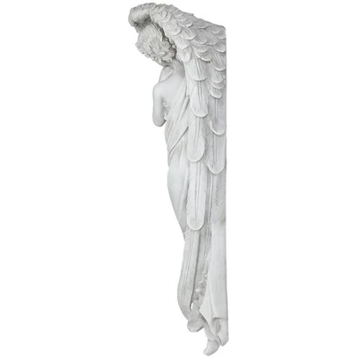 Design Toscano Santa Croce Angel Wall Sculptures - Off-White 6 Design Toscano Santa Croce Angel Wall Sculptures - Off-White - Image 4